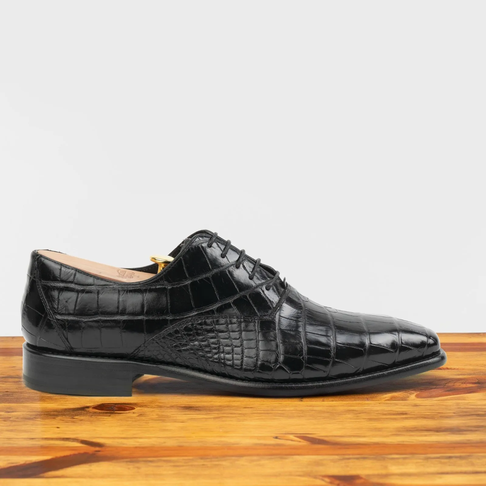 6153 Calzoleria Toscana Dip-Dyed Men's Nile Crocodile Lace-Up